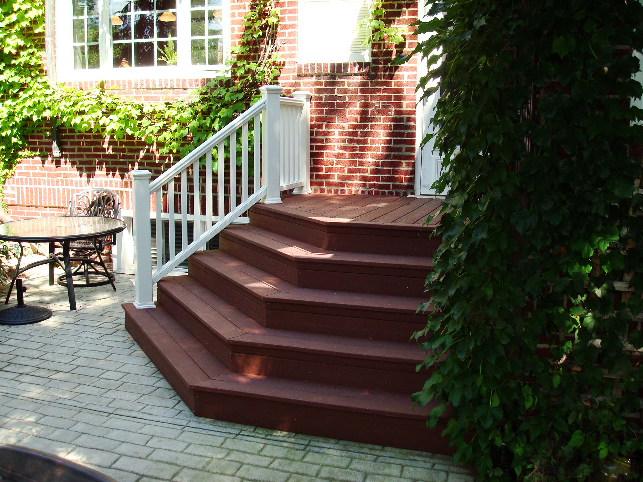 New Lenox Composite Deck Stairs